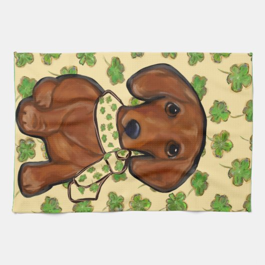 St.Patty Doxie Theedoek (Horizontaal)
