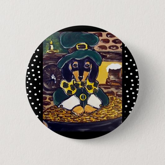 St. Patty Knop Ronde Button 5,7 Cm (Voorkant)