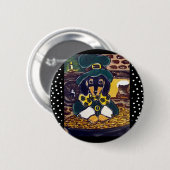 St. Patty Knop Ronde Button 5,7 Cm (Voorkant /achterkant)
