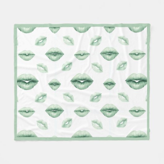 St Patty Kusjes Fleece Deken (Voorkant (Horizontaal))