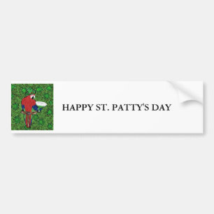 St Patty Papegaai Bumpersticker