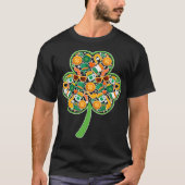 St. Patty Shirt Four Clover Leaf Pot of Gold (Voorkant)