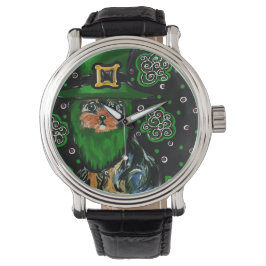 St. Patty Yorkie Poo Horloge
