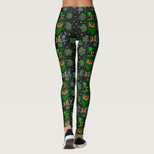 St. Patty Yorkie Poo Leggings (Achterkant)