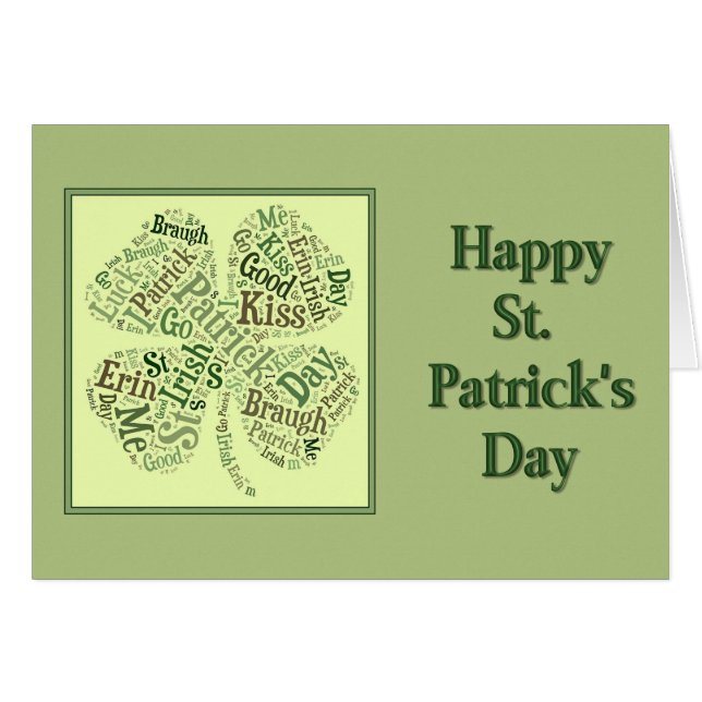 St. Patty's Clover Collage (Voorkant Horizontaal)