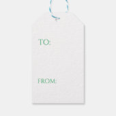 St. Patty's dag monogram kuif Gift Label Cadeaulabel (Achterkant)