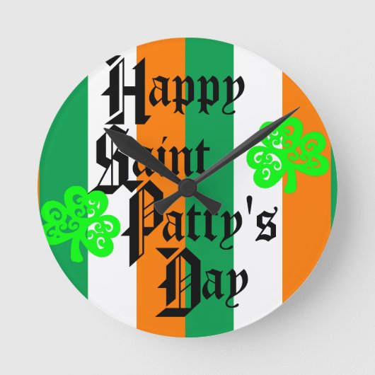 ST. PATTY'S DAG RONDE KLOK (Voorkant)