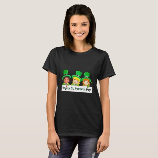 St. Pattys Day Girls T-shirt (Voorkant volledig)
