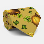 St. Pattys Day Gold Designer Stropdas (Opgerold)