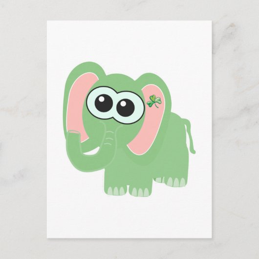 St. Pattys Day Goofkins-olifant Briefkaart (Voorkant)