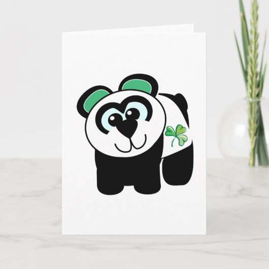 St. Pattys Day Goofkins panda Kaart (Voorkant)