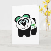 St. Pattys Day Goofkins panda Kaart (Gele Bloem)