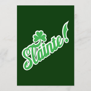 St. Patty's Day Invitation - Slainte! Proost! Kaart