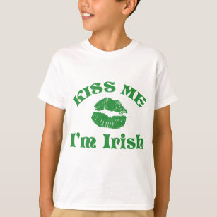 St. Patty's Day Kiss me Ik ben Iers T-shirt