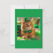 St. Patty's Day Sinaasappel Tabby Cat (Voorkant)