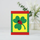 St. Patty's Ladybugs Briefkaart (Staand voorkant)