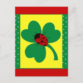 St. Patty's Ladybugs Briefkaart