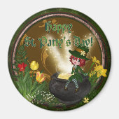 St Pattys Leprechaun Magneet (Voorkant)