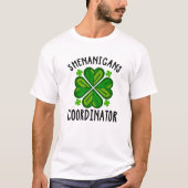 St Pattys leraar St Patricks Day Shenanigans Coor T-shirt (Voorkant)