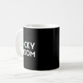 St Pattys Patricks Dag Bruidegom Om Bachelor Party Koffiemok (Voorkant links)