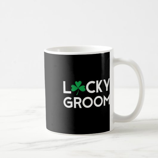 St Pattys Patricks Dag Bruidegom Om Bachelor Party Koffiemok (Rechts)