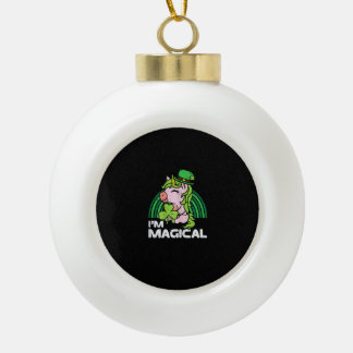 St Pattys Peuter Kinder Mannen Gaming Gamer St Pat Keramische Bal Ornament