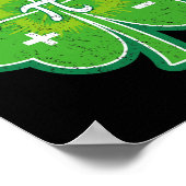 St Pattys Pi Day St Patricks Day Shamrock Lucky Ma Poster (Hoek)