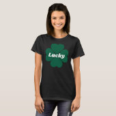 St. Patty's Shamrocks | groene boefklaver T-Shirt (Voorkant volledig)