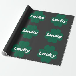 St. Patty's Shamrocks | groene geluksklaver Cadeaupapier
