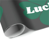 St. Patty's Shamrocks | groene geluksklaver Cadeaupapier (Rol Hoek)
