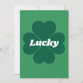 St. Patty's Shamrocks | groene geluksklaver Kaart (Voorkant)