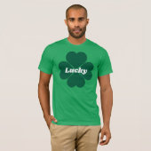 St. Patty's Shamrocks | groene geluksklaver T-shirt (Voorkant volledig)