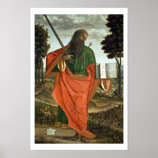 St. Paul, 1520 (olie op het paneel) Poster (Voorkant)