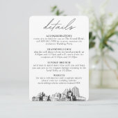 St. Paul bruiloft details behuizing Kaart (Staand voorkant)