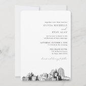 St. Paul Bruiloft Elegante skyline uitnodiging (Voorkant)