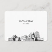 St. Paul Bruiloft Traditionele RSVP Maaltijd Optie Informatiekaartje (Achterkant)