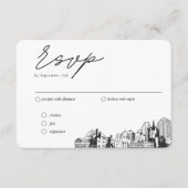 St. Paul Bruiloft Traditionele RSVP Maaltijd Optie Informatiekaartje (Voorkant)