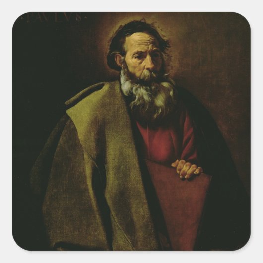 St. Paul, c.1619 Vierkante Sticker (Voorkant)