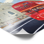 St.Paul Cathedral en London Bus Foto Uitbreiding Afdruk (Hoek)