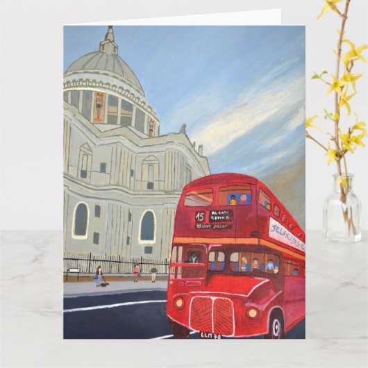 St. Paul Cathedral en London buskaart Kaart (Gele Bloem)