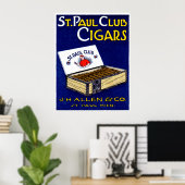 St. Paul Club Cigars 1910 Poster (Thuiskantoor)