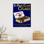 St. Paul Club Cigars 1910 Poster (Keuken)