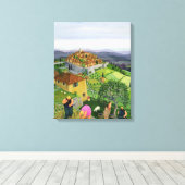 St. Paul de Vence Canvas Afdruk (Insitu (Houten vloer))