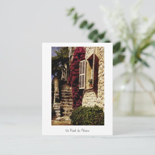 St Paul de Vence, Provence, Frankrijk Briefkaart (Staand voorkant)