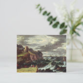 St. Paul die op Malta aankomt Briefkaart (Staand voorkant)