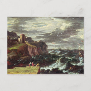 St. Paul die op Malta aankomt Briefkaart