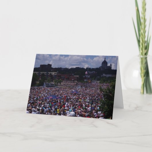 "St. Paul Flugtag Crowd" - Gefeliciteerde kaart (Voorkant)