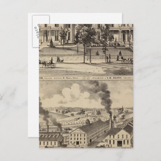 St. Paul Harvester Works, Minnesota Briefkaart (Voorkant / Achterkant)