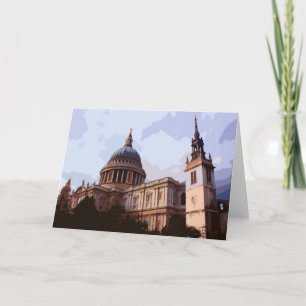 St Paul het zijaanzicht van de Kathedraal in Kaart