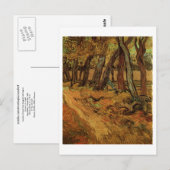 St. Paul Hospital Garden & Figuur Van Gogh Fine Ar Briefkaart (Voorkant / Achterkant)